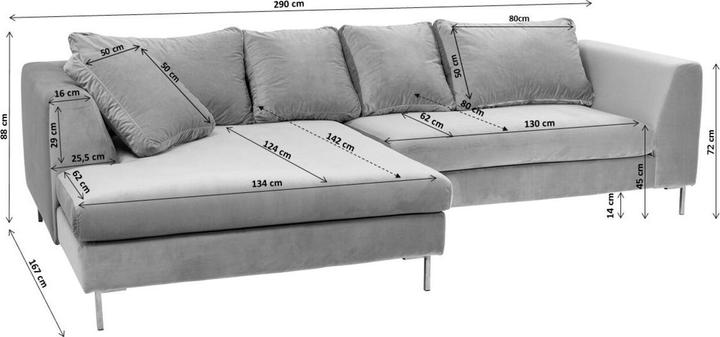 Produktbild Kare Design Ecksofa Gianni Creme Links (Ecksofa)