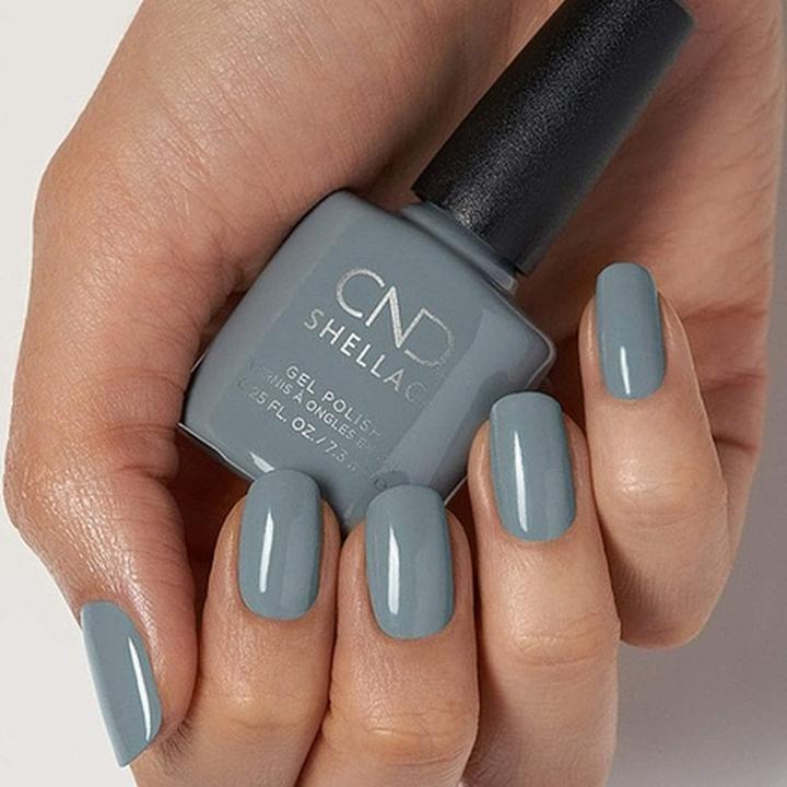 Immagine prodotto CND Shellac - Cappotto di colore Mystic Slate (Blu, Grigio, Vernice UV gel)