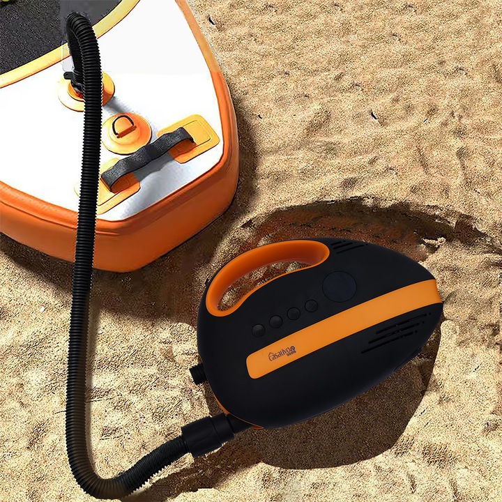 Image du produit Casativo Pompe à air avec batterie pour planches de SUP, 350 l/min, 20 PSI, USB, 12 V