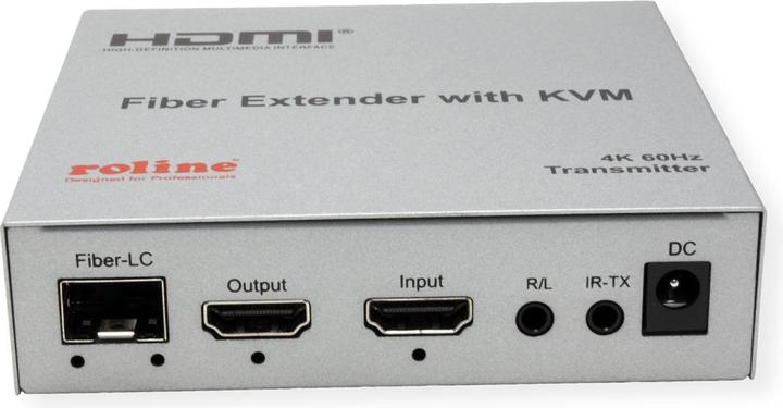 Produktbild Roline Prolongateur KVM HDMI USB sur FO 4K60, 20km