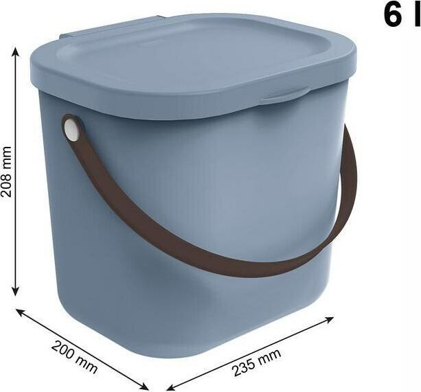 Immagine prodotto Rotho Babydesign Windeleimer YUMA 6 l Misty Blue
