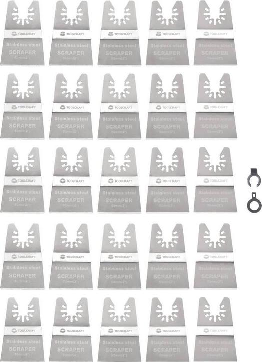 Produktbild Toolcraft TO-10258344 Edelstahl Multifunktionswerkzeug-Zubehör-Set 50 mm 20 S