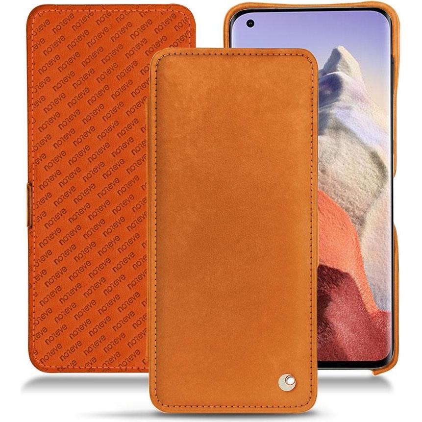Noreve Lederschutzhülle horizontal (Xiaomi Mi 11 Ultra), Smartphone Hülle, Orange