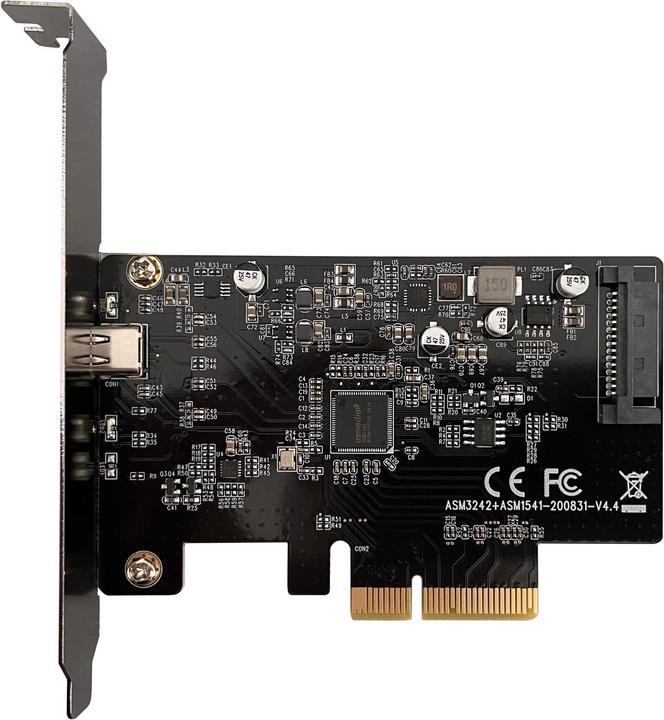 Produktbild LC-Power PCI-C-USB32-2x2 Gehäuse PCI-Karte f.eine externe NVMe-M.2SSD