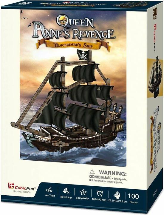 Produktbild Cubicfun 3D-Puzzle Segelschiff Queen Anne's Revenge 100 Teile (1000 Teile)