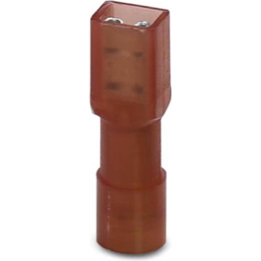 Phoenix Contact Flachsteckhülse Steckbreite: 2.8 mm Steckdicke: 0.8 mm 180 ° Vollisoliert Rot 3240535 50 St., Elektronik...