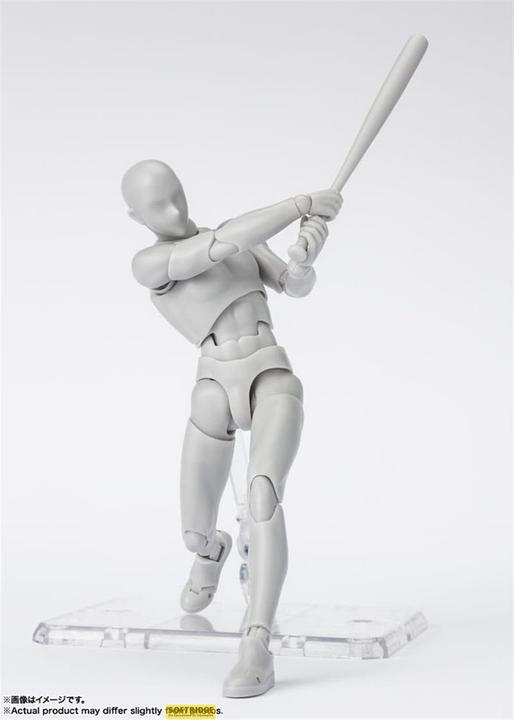 Actual product image Bandai S.H. Figuarts figurine Body-Kun Sports Edition DX Set (Gray Color Ver.) 16 cm