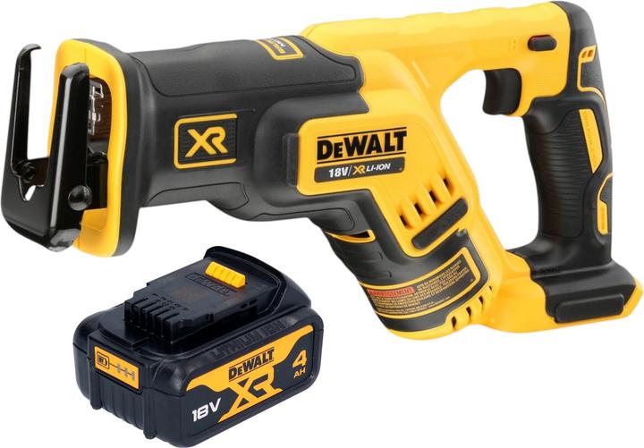 1x DeWalt DCS 367 cordless reciprocating saw, 1x DeWalt DCB 182 18 V 4.0 Ah battery, without charger