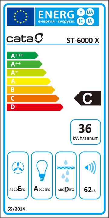 Energy Label Cata ST-6000 X