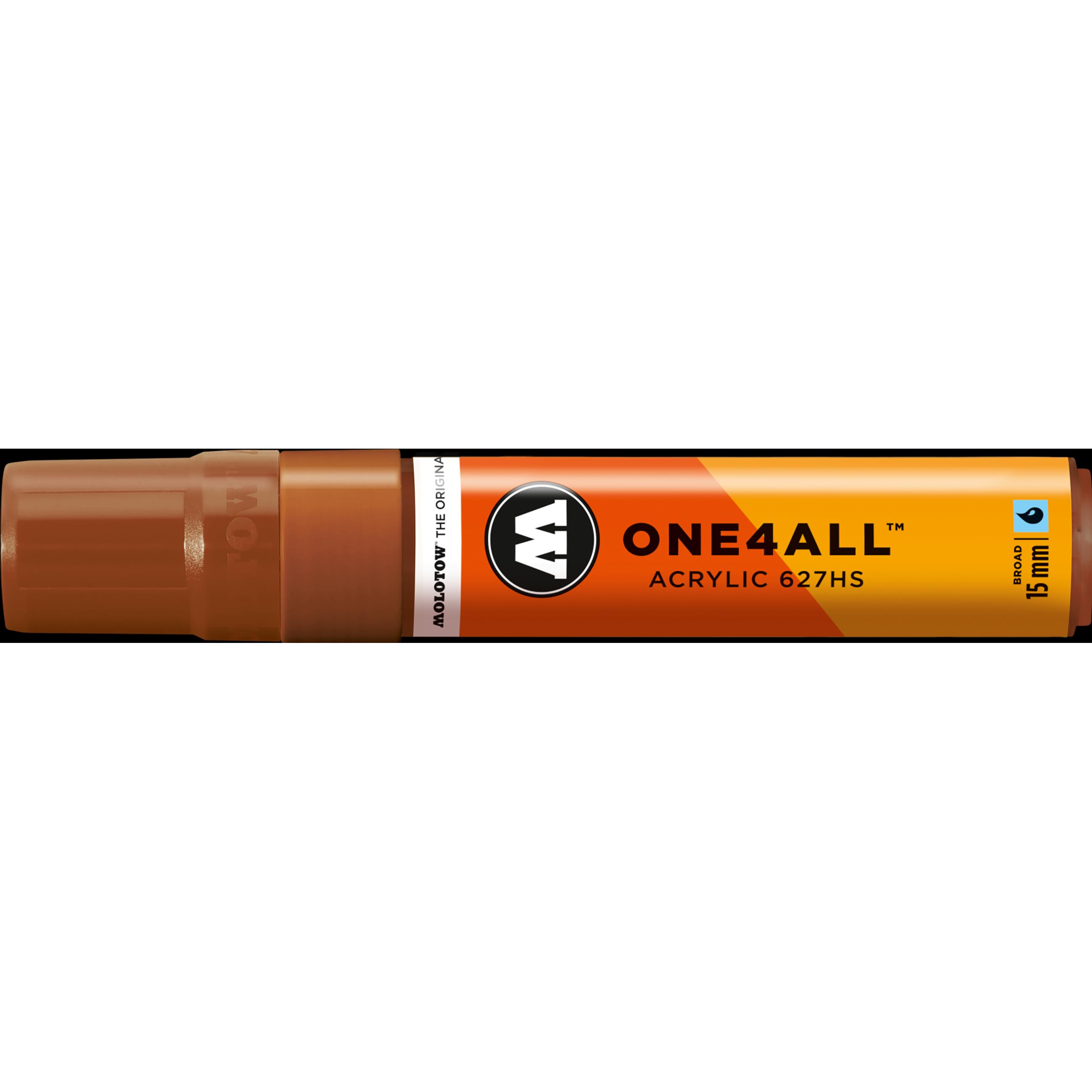 Thumbnail - Molotow, Marker, Permanentmarker One4All 627 HS nachfüllbar 15mm haselnussbraun (Haselnussbraun, 15 mm, 1 x)