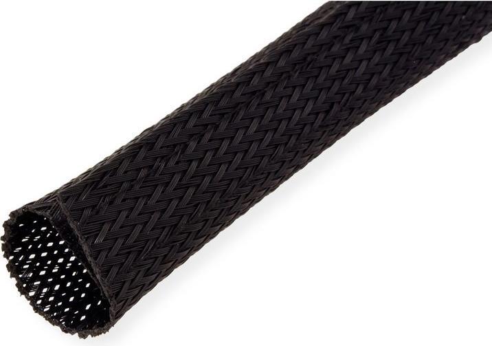 Immagine prodotto Roline Tubo in tessuto PVC per fascio di cavi, nero, 2,5 m (250 cm)