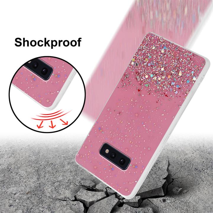 Actual product image Cadorabo TPU cover sparkling glitter (Samsung Galaxy S10e)