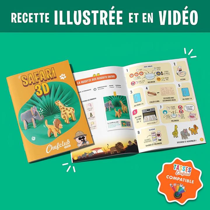 Actual product image Chefclub Biscuit cutter Safari 3D 8pcs.