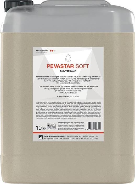 Actual product image Paul Voorman Hand cleaning Pevastar SOFT 10l silicone and solvent-free canister PEVASTAR SOFT (Exfoliating soap, 10000 ml)
