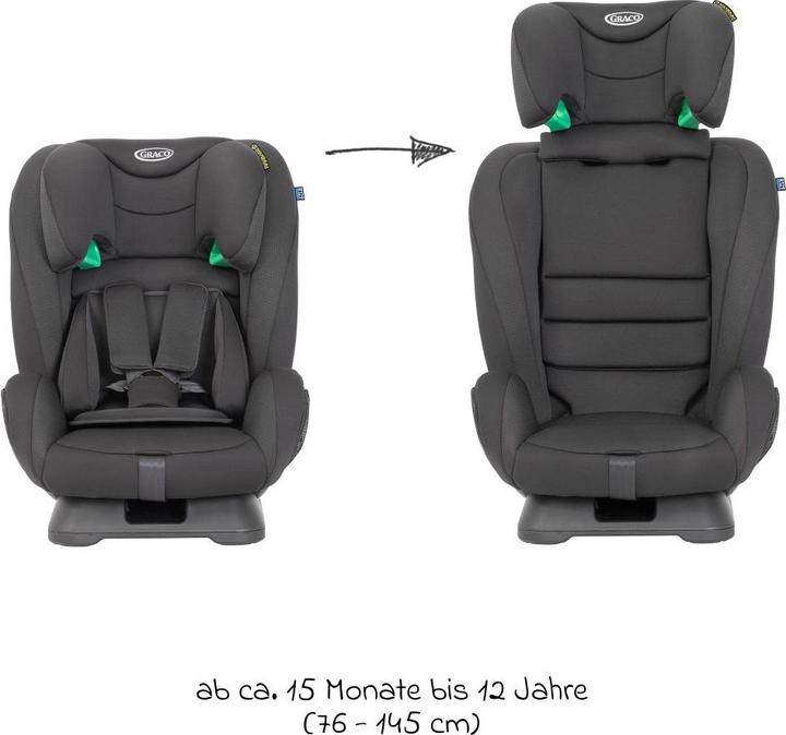 Actual product image Graco FlexiGrow R129 child seat from 15 months - (Booster seat, ECE R129/i-Size Standard)