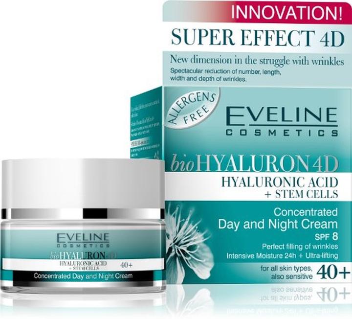 Immagine prodotto Eveline Cosmetici Hyaluron Clinic Crema viso rassodante antirughe per donne 50ml (50 ml, Crema da giorno, Crema notte)