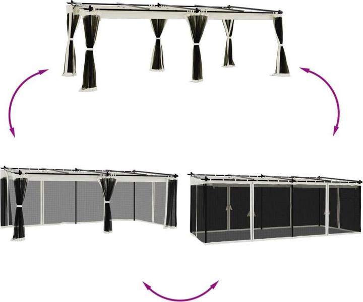 Produktbild vidaXL Pavillon (598 cm, 297 cm)