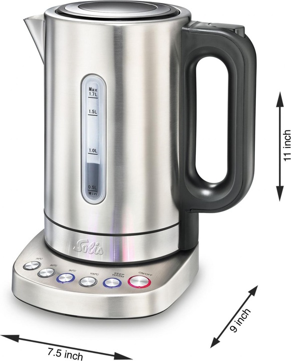 Solis Vario Temp Kettle (Type 5516) Kettle with temperature selection (1.70 l)