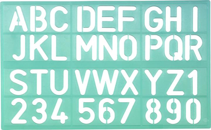 Produktbild Linex Schriftschablone Standart (3 cm)