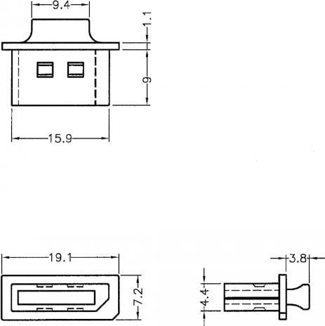 Produktbild Delock Staubschutz für DisplayPort Buchse mit Griff 10 Stück transparent