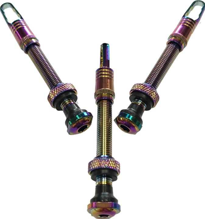 Immagine prodotto Response Tubeless Ventil 50mm Französisch Alu RAINBOW removeable Paar