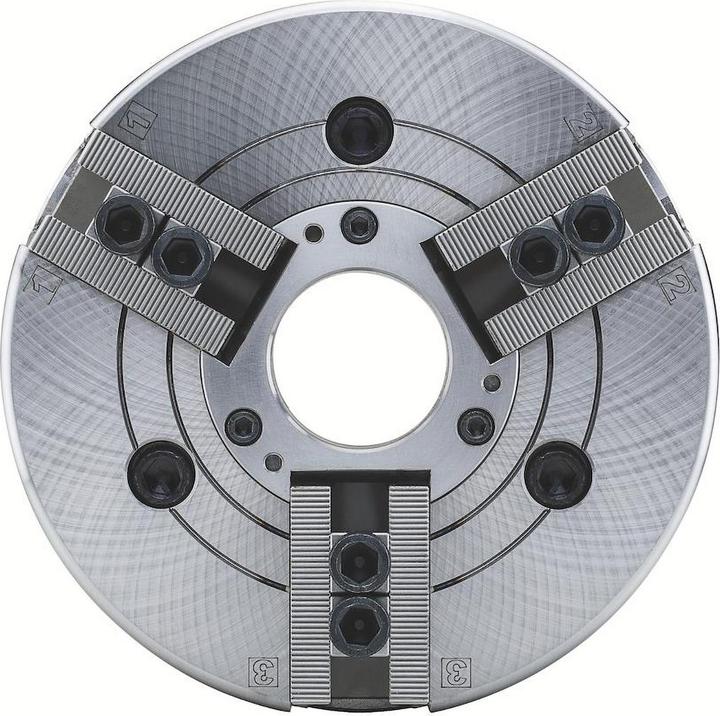 Produktbild Röhm Kraftspannfutter KFD-HE 254, 3-Backen, Spitzverzahnung90°, Zylindrische Zentrieraufnahme