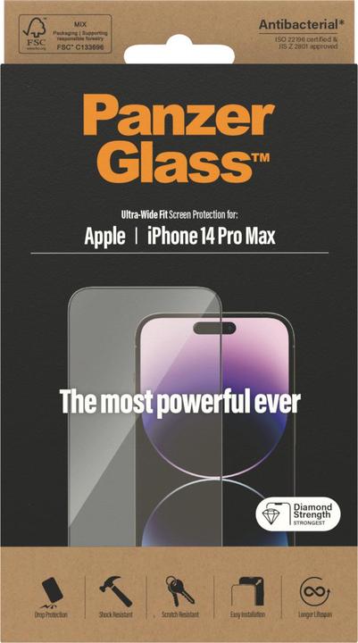 Actual product image PanzerGlass Ultra-Wide Fit (1 pcs., Apple iPhone 14 Pro Max)