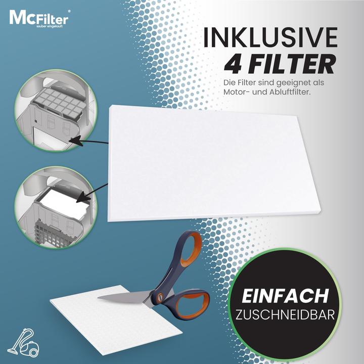 Actual product image Mc Filter Hoover bag set (16x)