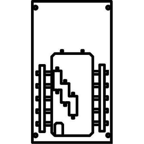 Thumbnail - Striebel & John, Verteilerschrank Zubehör, STR 1V003A Verteilerfeld BH00 1-Feld