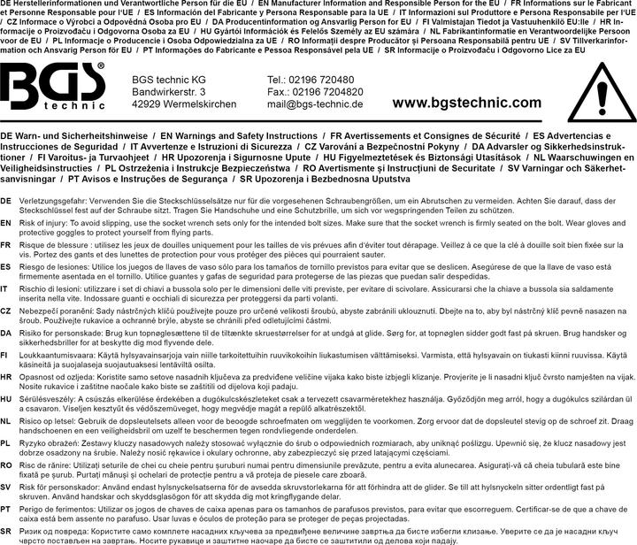 Actual product image BGS Socket Set 10 mm (3/8") Drive 61 pcs.