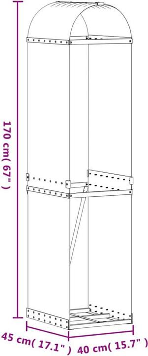 Image du produit vidaXL Kaminholzhalter