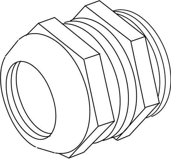 Actual product image Kleinhuis IPON cable gland M16 2234M16 Ms 2234M16
