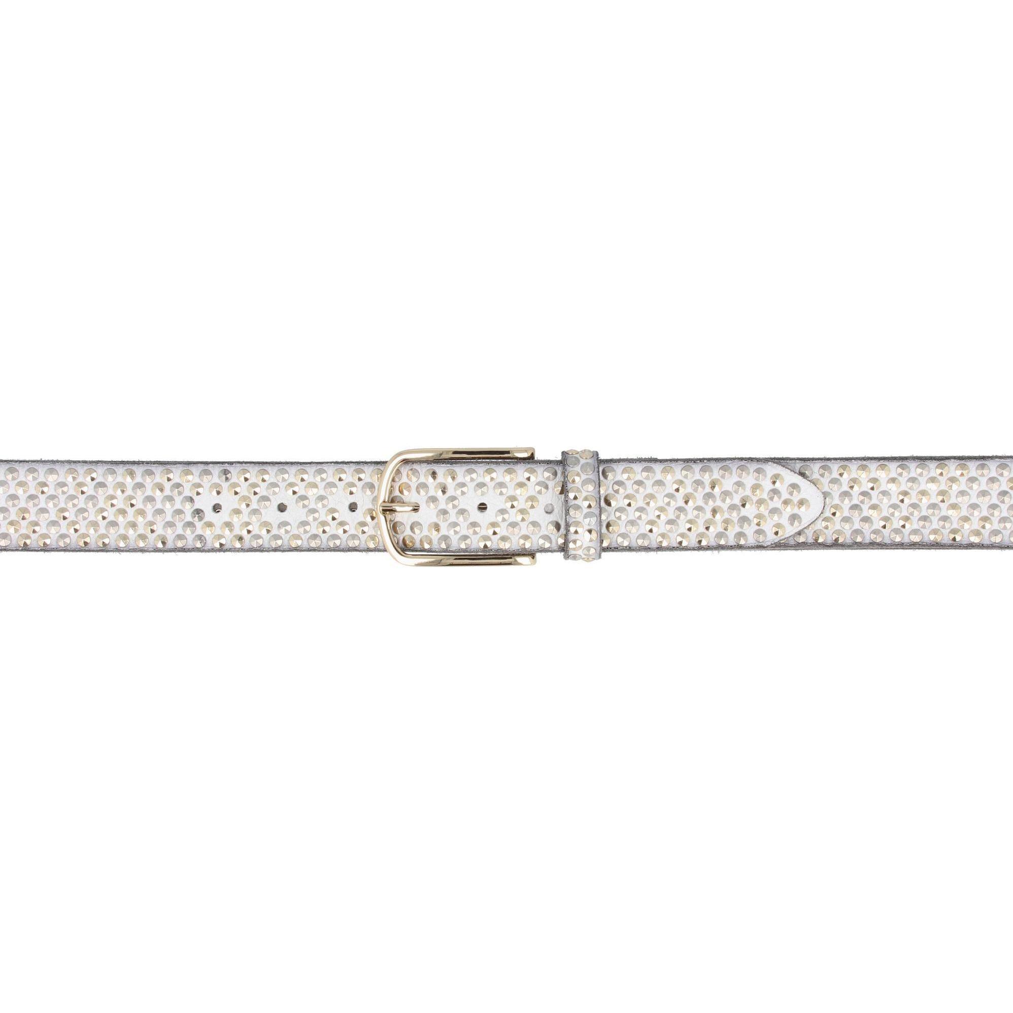 Thumbnail - B.Belt, Damen, Gürtel, Nietengürtel Leder, Gold, (95)