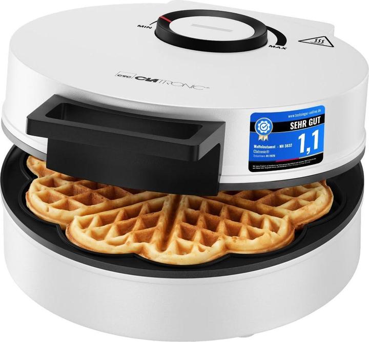 Actual product image Clatronic WA 3832 weiss Herzchenwaffelautomat