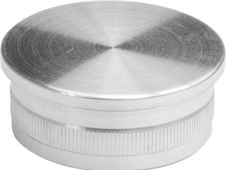 Actual product image Werkstarck Endkappe flach, hohl,für Rohr ø42.4x2mm (Stainless steel A2)