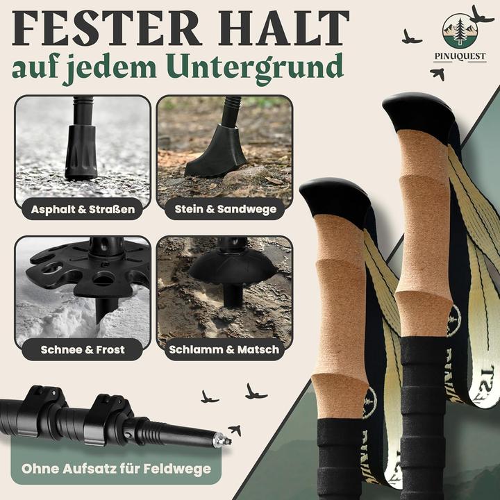Produktbild Pinuquest Teleskop-Wanderstöcke