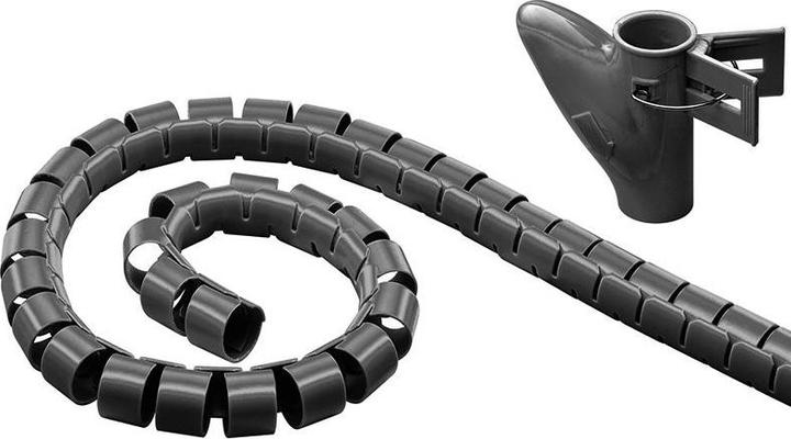 Goobay WireTube robusto tubo a spirale contro l'ingombro dei cavi (Tubo a spirale per cavi, 250 cm)