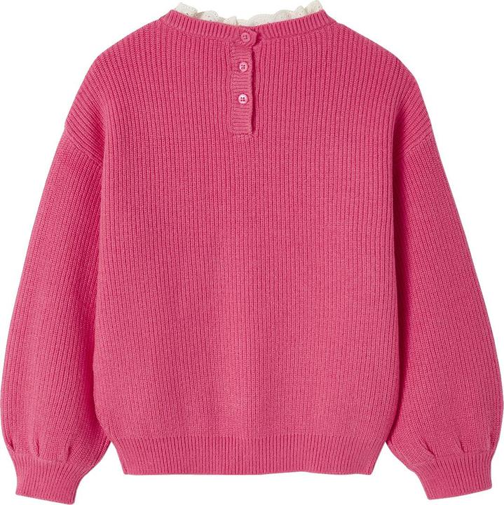Image du produit Vertbaudet Mädchen Pullover mit Volantkragen, Capsule Collection MAMA, TOCHTER & BABY Oeko-Tex (158)