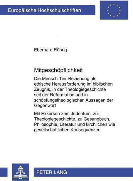 Produktbild Mitgeschöpflichkeit (Deutsch, Eberhard Röhrig, 2000)