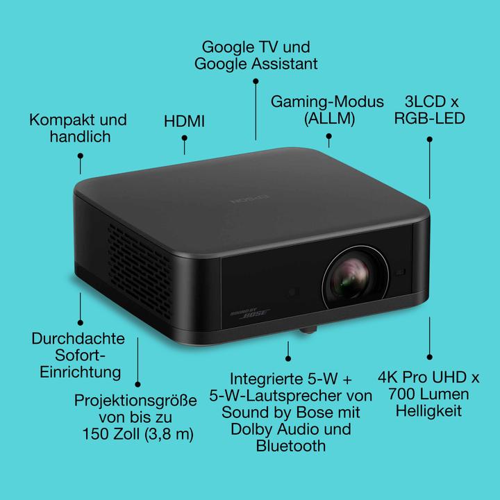Actual product image Epson Lifestudio Pop - EF-62B (4K, 700 lm, 1.2:1)