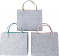 Produktbild IKO Filz-Tasche 2 farbig (aussen hellgrau) h=28cm b=35c