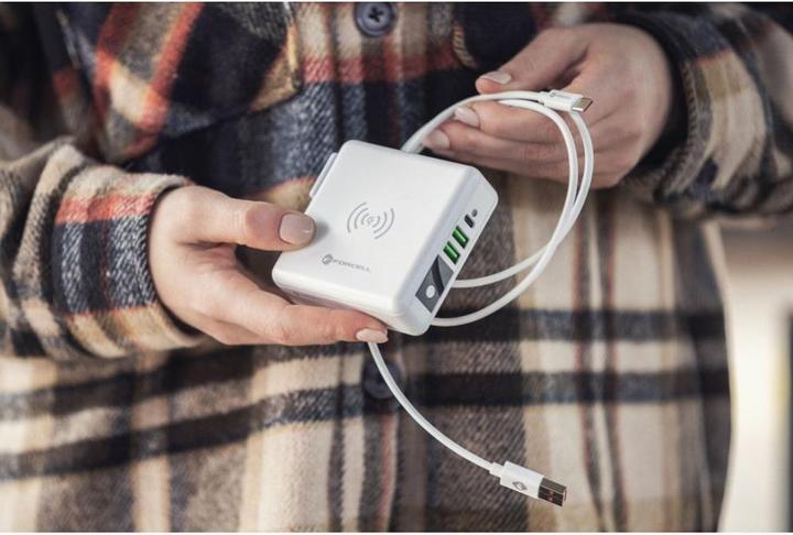Immagine prodotto Forcell Set da viaggio 4in1 da 15W, caricatore da parete USB-C wireless e power bank da 8000 mAh (8000 mAh, 15 W)