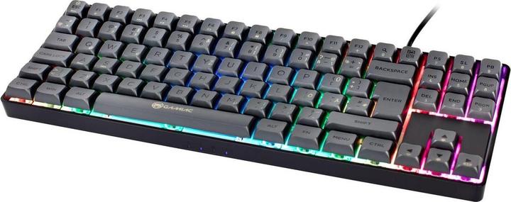 Gamiac TKL90G Gaming Tastatur, Kailh Red Switches, RGB - schwarz/grau (DE, Kabelgebunden)