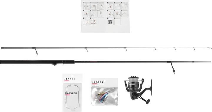 Image du produit Jaeger Trout Go Kit - Combo De Démarrage Pour La Truite (Canne à lancer, 210 cm)