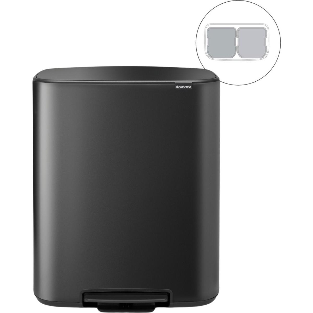 Brabantia Cestino per Rifiuti, Abfalleimer, Grau