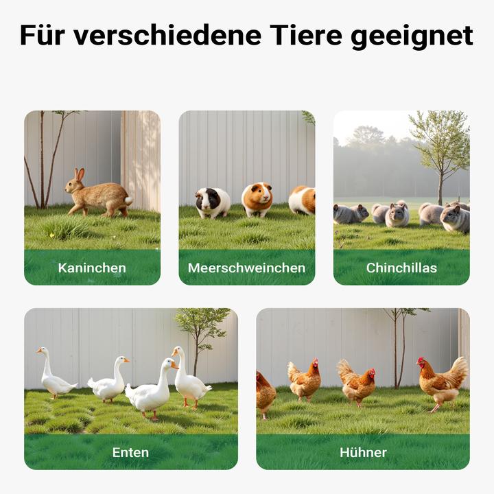 Actual product image Wiltec Outdoor enclosure cover 183x122x60cm small animal enclosure run outdoor enclosure