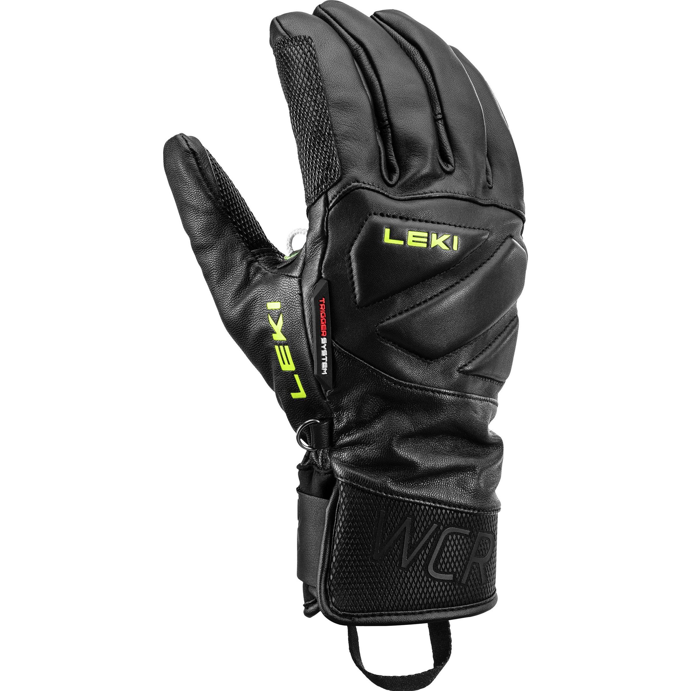 Leki, Unisex, Handschuhe, WCR Venom Speed 3D, Schwarz, Grau, (S)