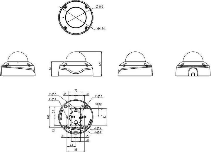 Productafbeelding Vivotek V-SERIE FD9387-EHTV-V3 Vaste dome IP-camera, 5MP, buiten, 2,7-13,5 mm (2560 x 1920 pixels)