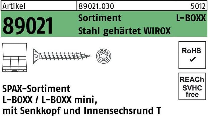 Actual product image Spax Mounting case L-BOXX (2445 Screws per piece)