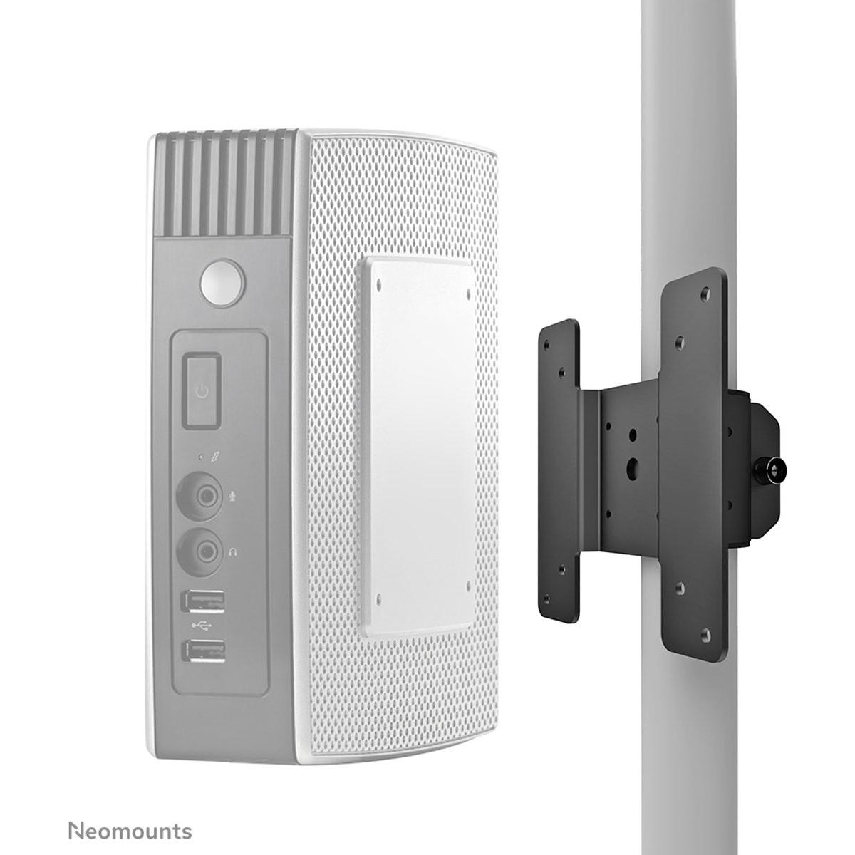 Neomounts Thinclient-05 (Asta, 10 kg), Supporto per monitor, Nero